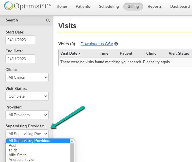 supervising-therapist-filter-billing-tab